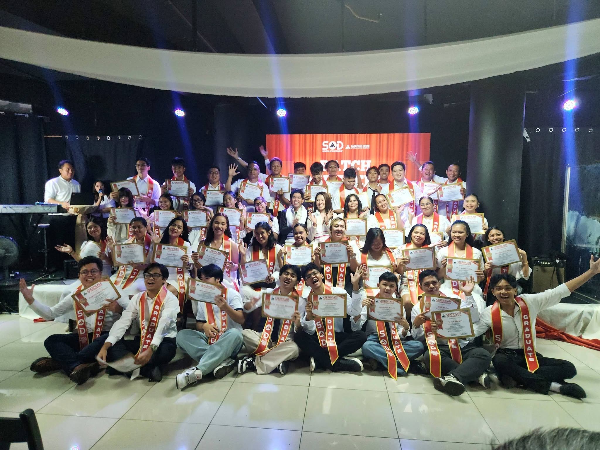Batch celebration with certificates