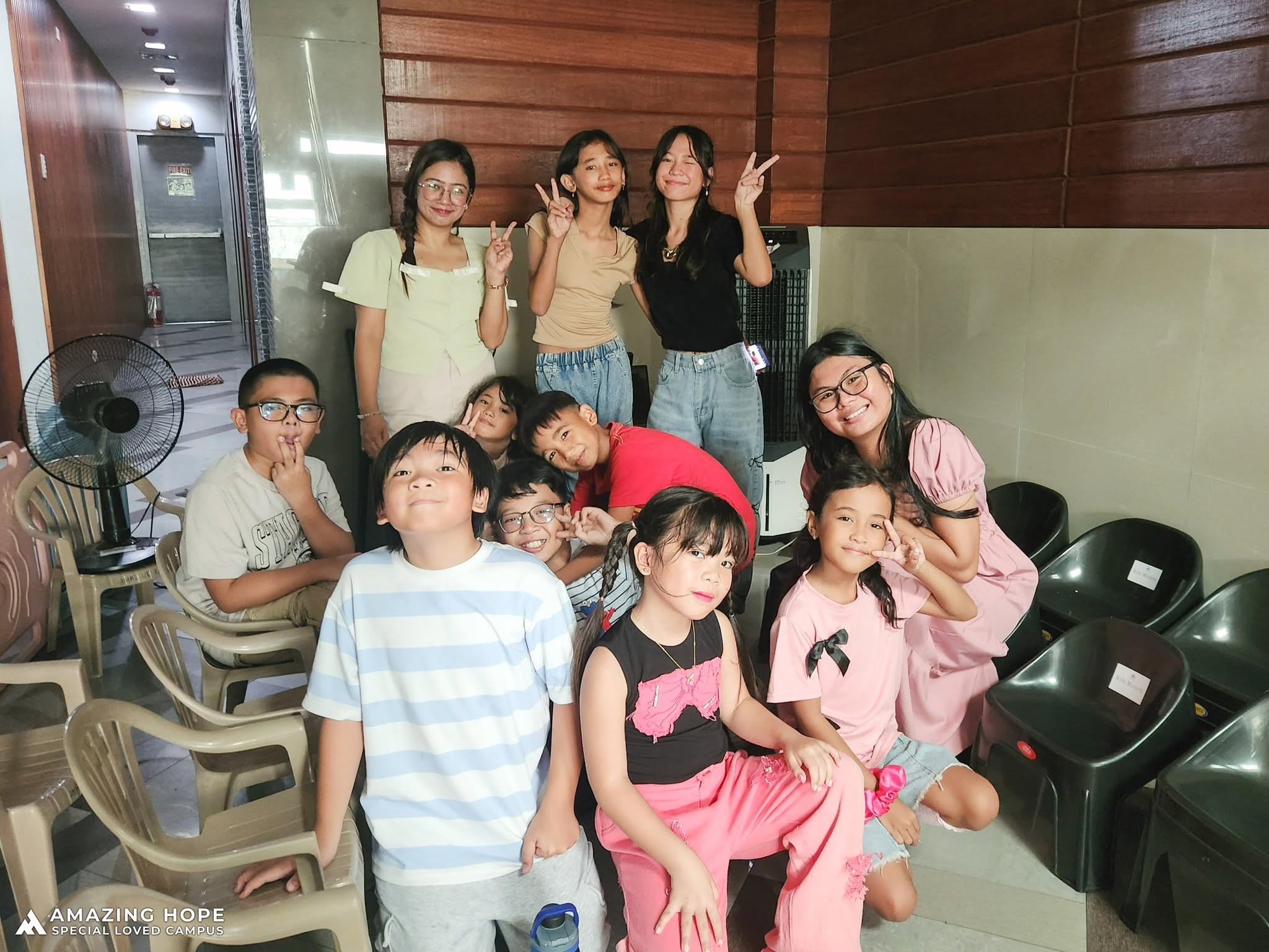 Campus gathering group photo
